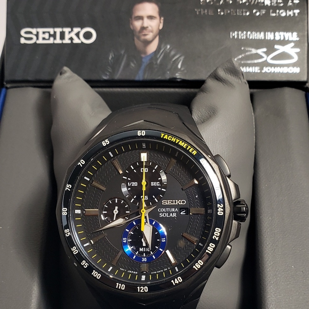 Seiko Men's Coutura Jimmie Johnson Solar SSC697